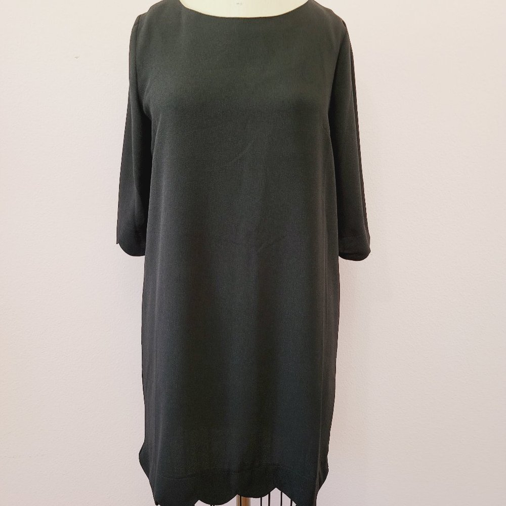Black midi dress